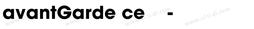 avantGarde ce粗体字体字体转换
